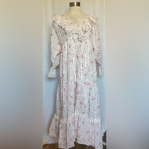 TiMo floral slub dress - Picture 3 of 8